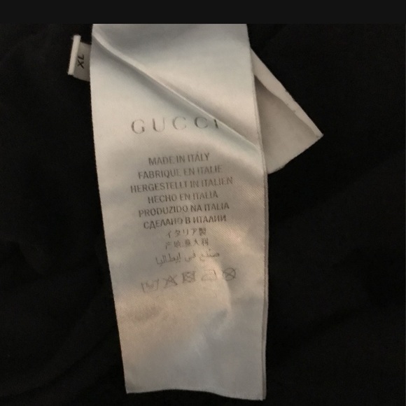 Men’s Gucci XL Us Sz black white T shirt